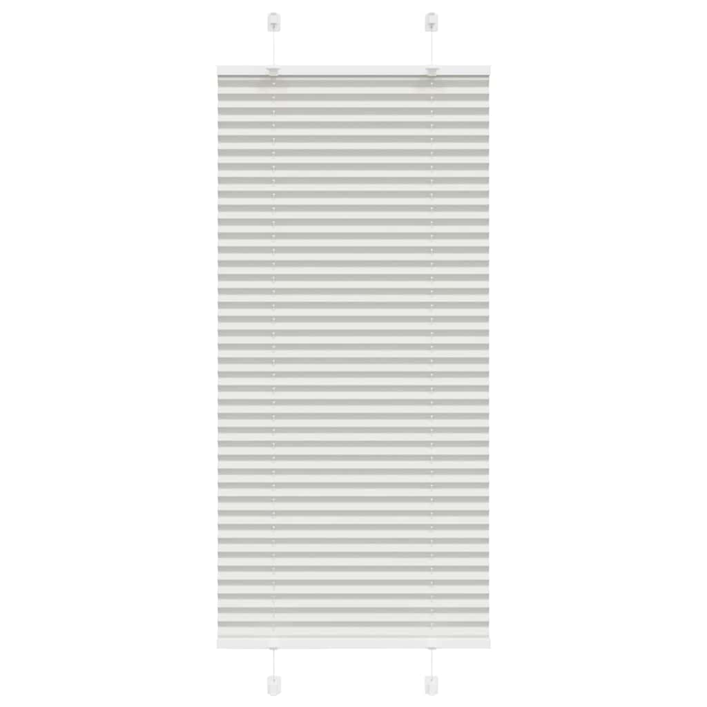 vidaXL Jaluzea plisată gri deschis 55x150 cm Lățime țesătură 54,4 cm