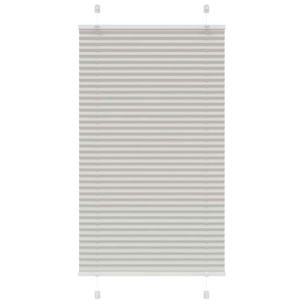 vidaXL Jaluzea plisată gri deschis 75x150cm Lățime țesătură 74,4 cm