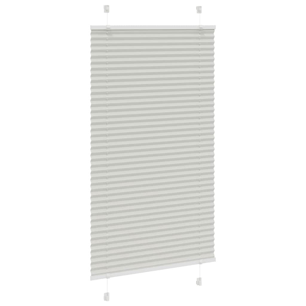 vidaXL Jaluzea plisată gri deschis 75x150cm Lățime țesătură 74,4 cm