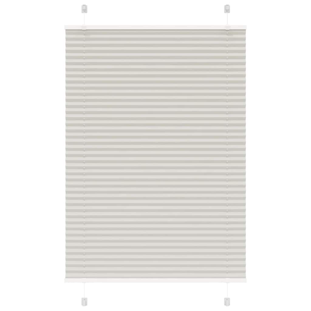 vidaXL Jaluzea plisată gri deschis 85x150cm Lățime țesătură 84,4 cm