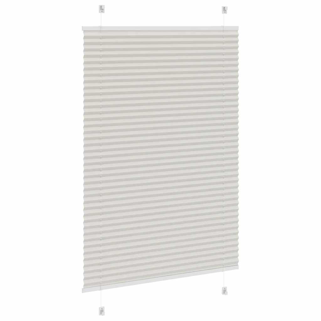 vidaXL Jaluzea plisată gri deschis 90x150cm Lățime țesătură 89,4 cm