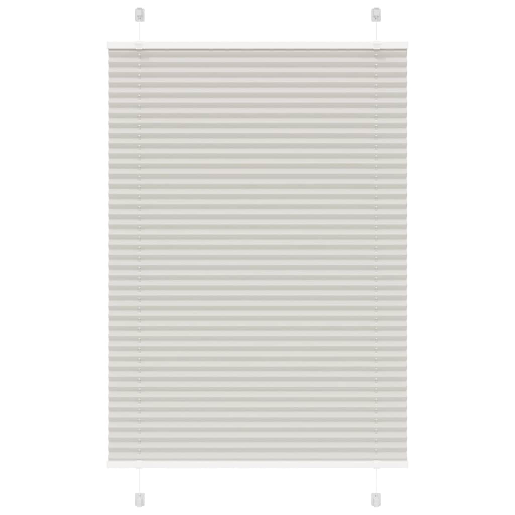 vidaXL Jaluzea plisată gri deschis 90x150cm Lățime țesătură 89,4 cm