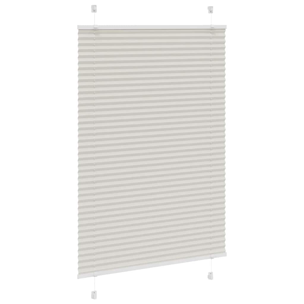 vidaXL Jaluzea plisată gri deschis 100x150cm Lățime țesătură 99,4cm