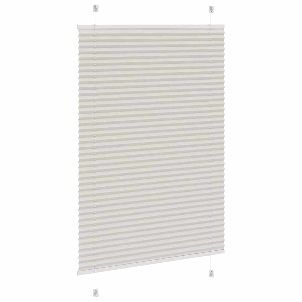 vidaXL Jaluzea plisată gri deschis 100x150cm Lățime țesătură 99,4cm
