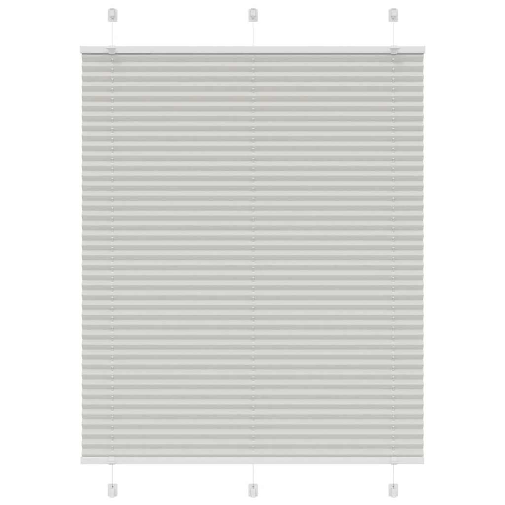 vidaXL Jaluzea plisată gri deschis 105x150 cm Lățime țesătură 104,4 cm