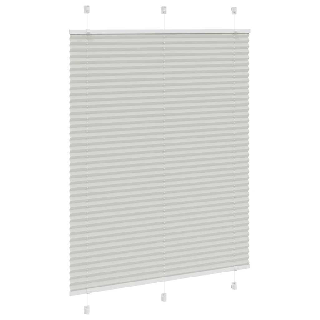 vidaXL Jaluzea plisată gri deschis 110x150 cm Lățime țesătură 109,4 cm