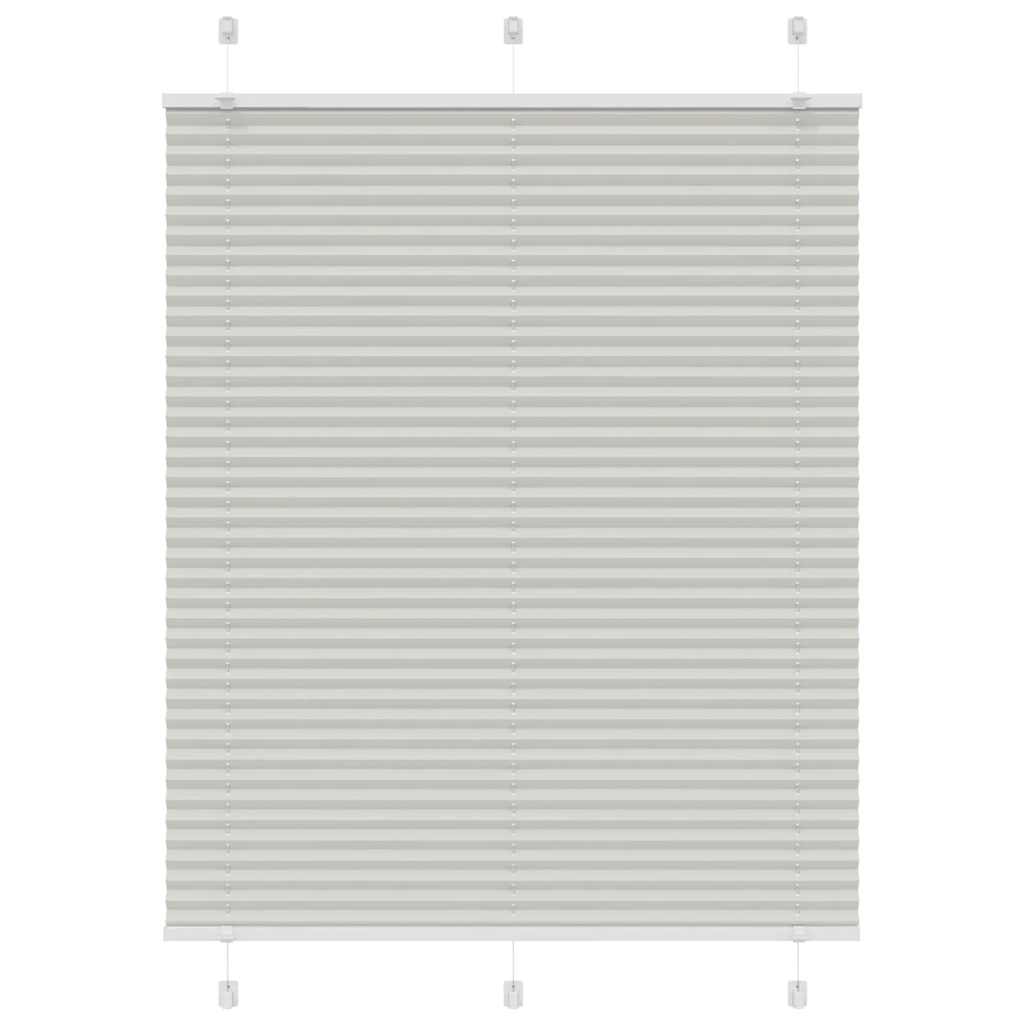 vidaXL Jaluzea plisată gri deschis 110x150 cm Lățime țesătură 109,4 cm