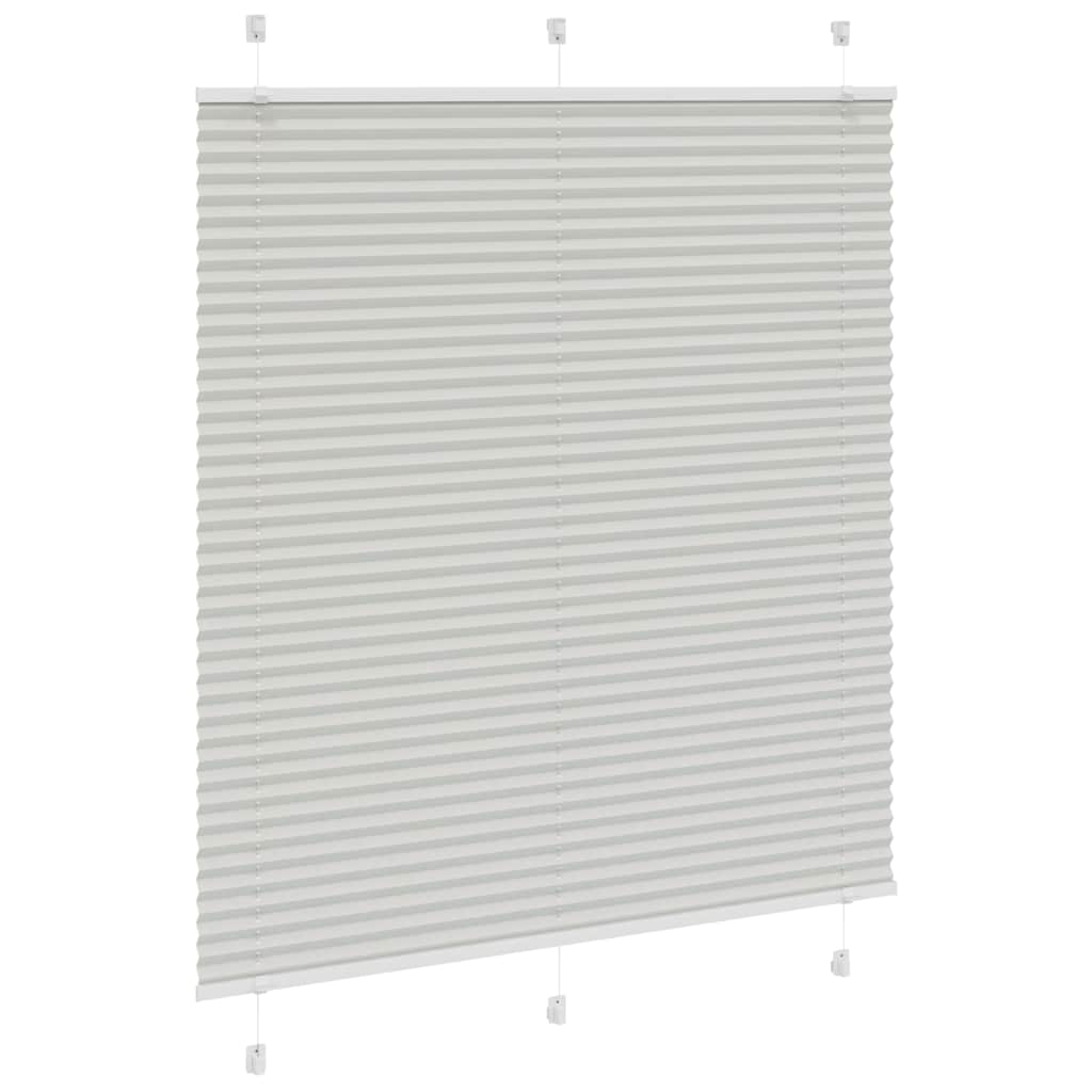 vidaXL Jaluzea plisată gri deschis 120x150 cm Lățime țesătură 119,4 cm