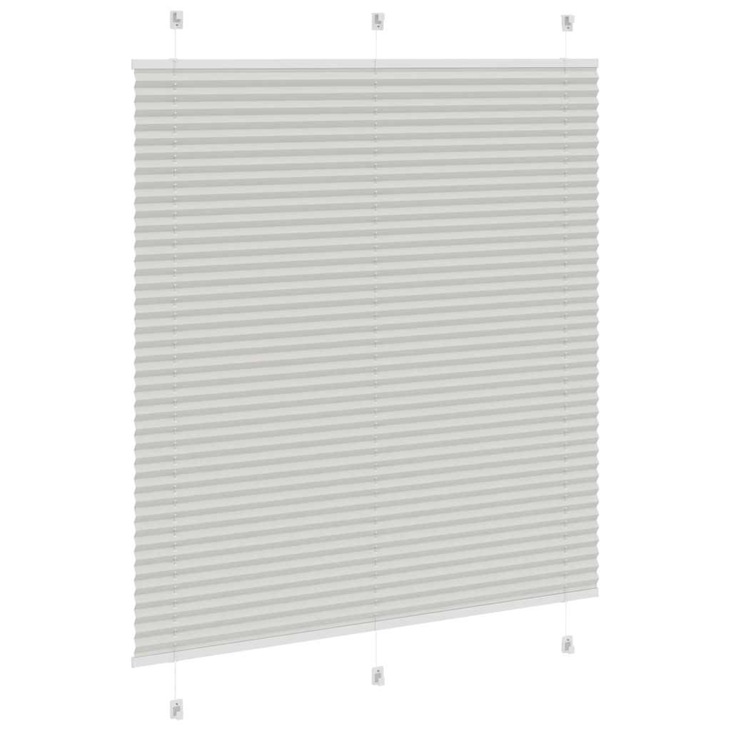 vidaXL Jaluzea plisată gri deschis 120x150 cm Lățime țesătură 119,4 cm