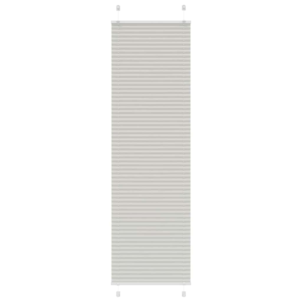 vidaXL Jaluzea plisată gri deschis 55x200 cm Lățime țesătură 54,4 cm