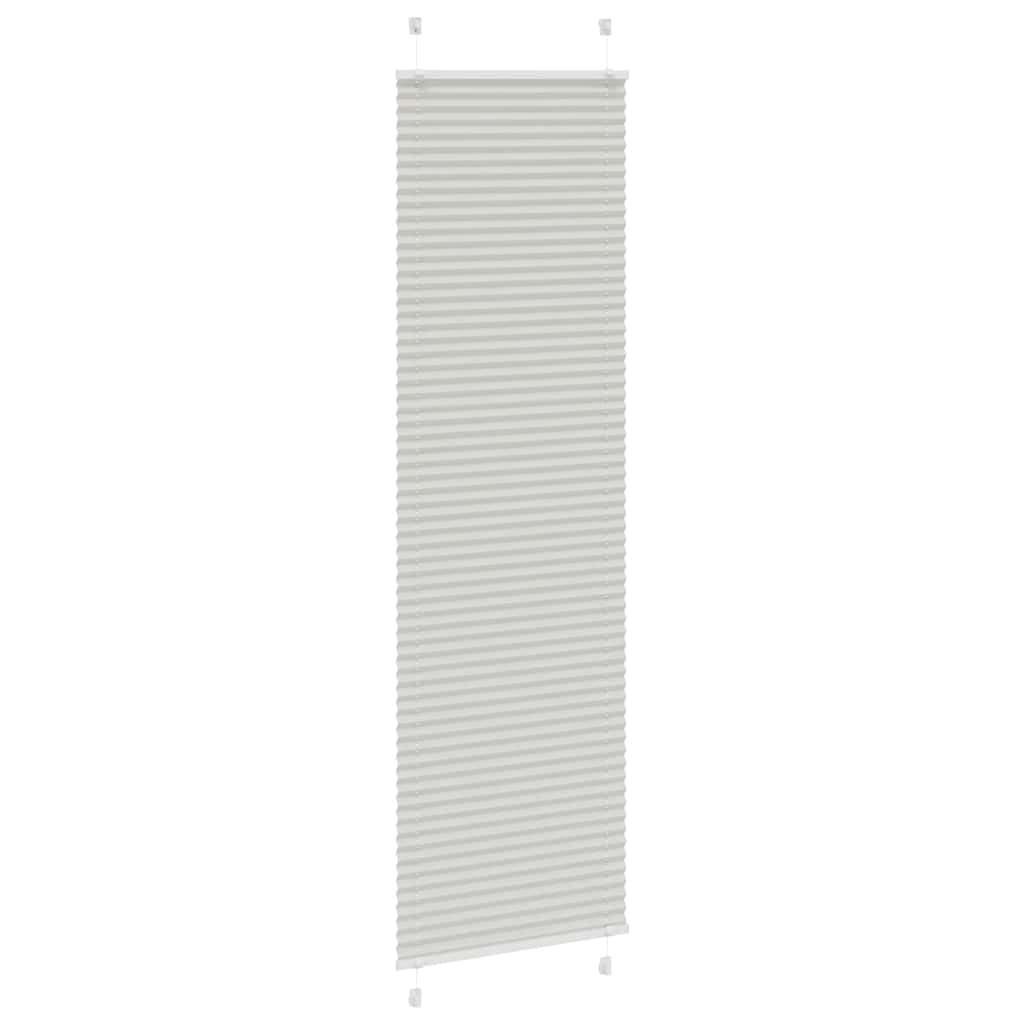 vidaXL Jaluzea plisată gri deschis 60x200 cm Lățime țesătură 59,4 cm
