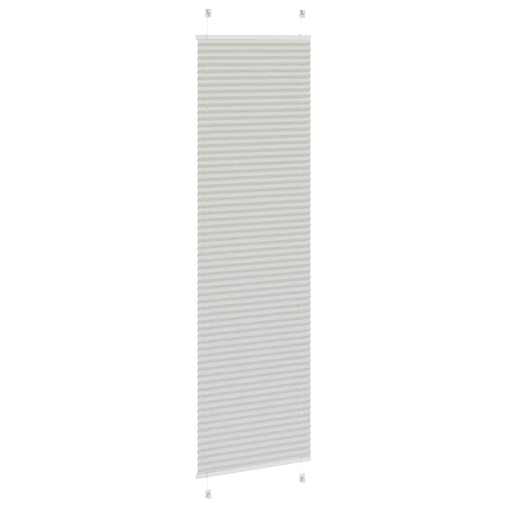 vidaXL Jaluzea plisată gri deschis 60x200 cm Lățime țesătură 59,4 cm