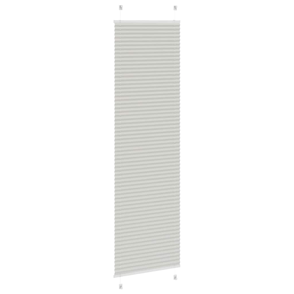 vidaXL Jaluzea plisată gri deschis 65x200 cm Lățime țesătură 64,4 cm