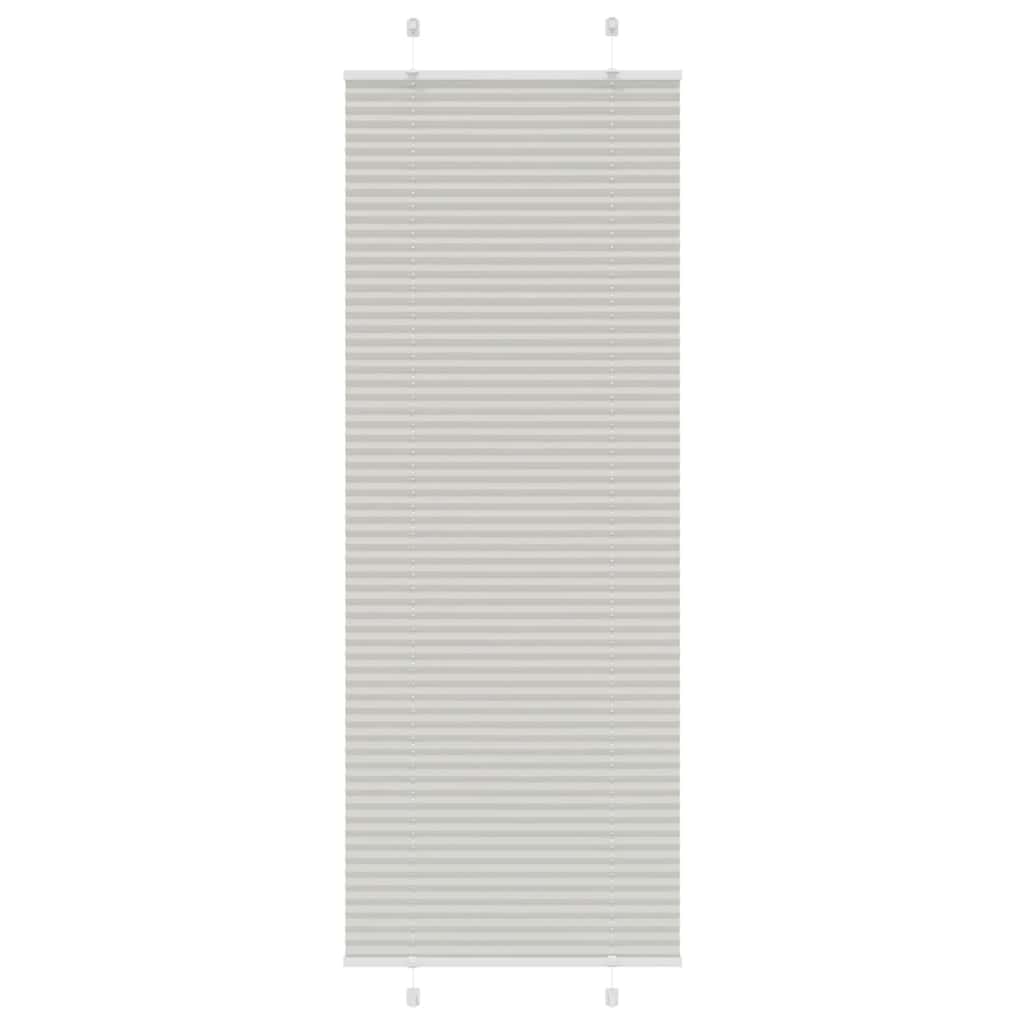 vidaXL Jaluzea plisată gri deschis 80x200cm Lățime țesătură 79,4 cm