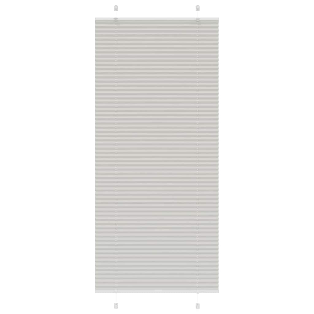 vidaXL Jaluzea plisată gri deschis 85x200cm Lățime țesătură 84,4 cm