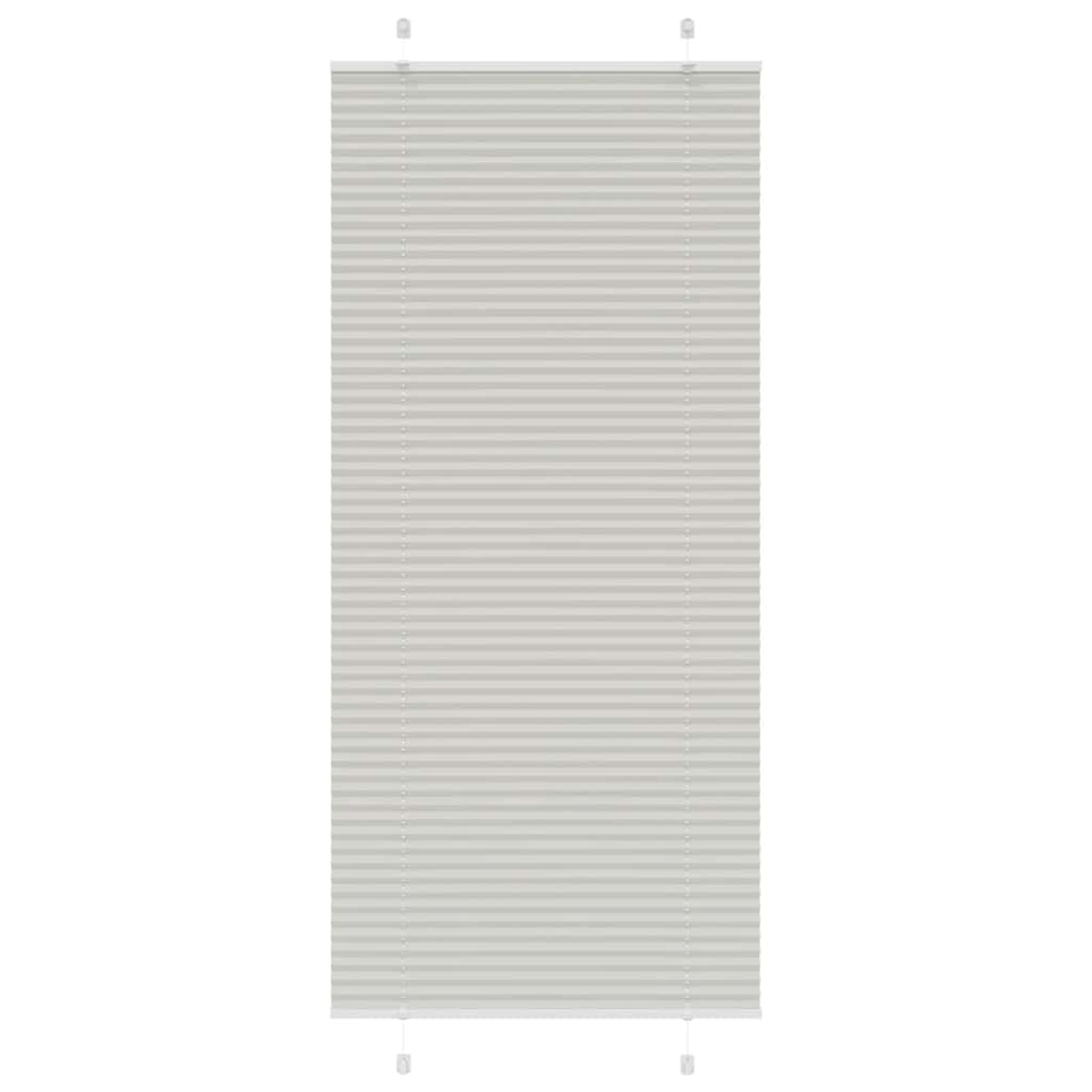 vidaXL Jaluzea plisată gri deschis 95x200 cm Lățime țesătură 94,4cm