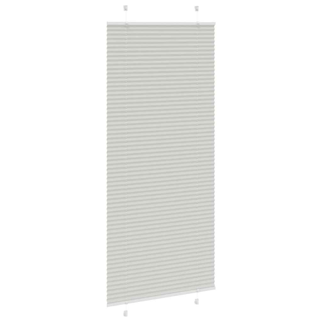 vidaXL Jaluzea plisată gri deschis 100x200cm Lățime țesătură 99,4cm
