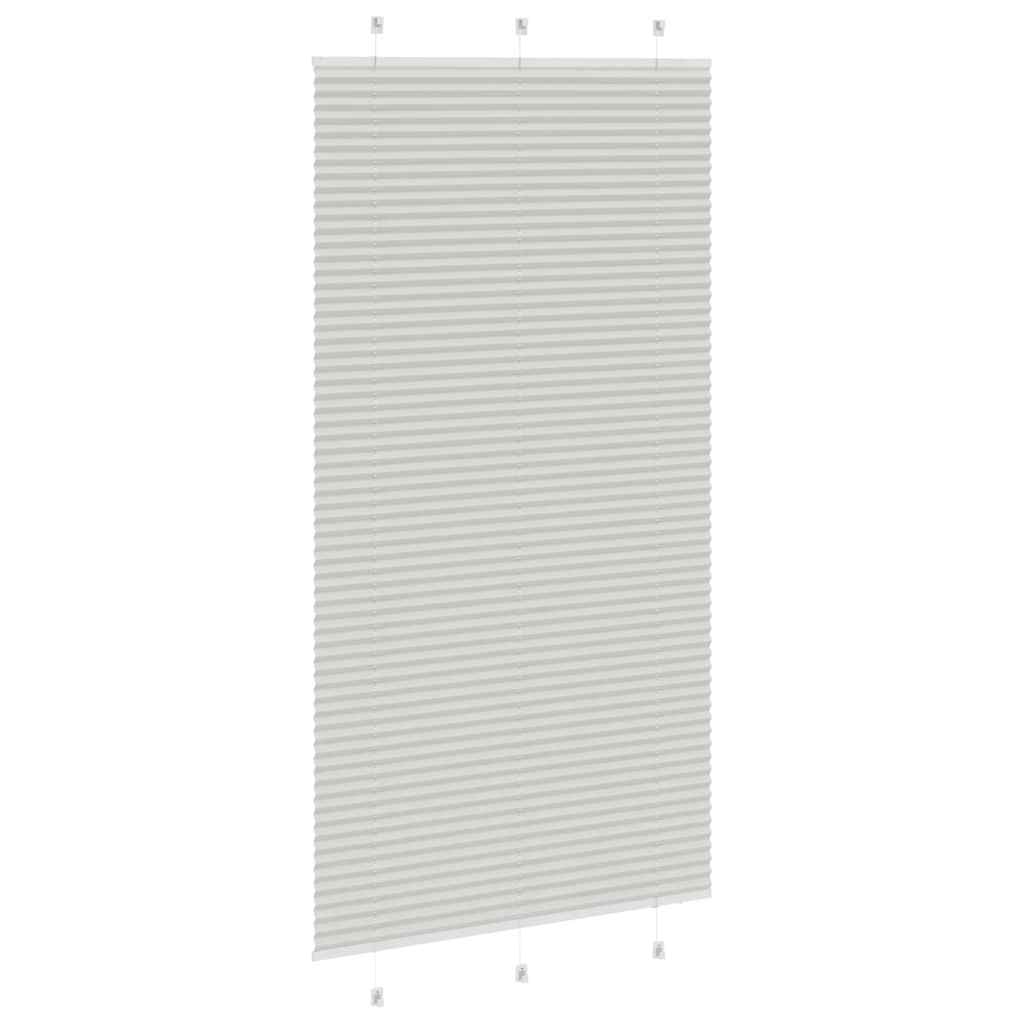 vidaXL Jaluzea plisată gri deschis 105x200 cm Lățime țesătură 104,4 cm
