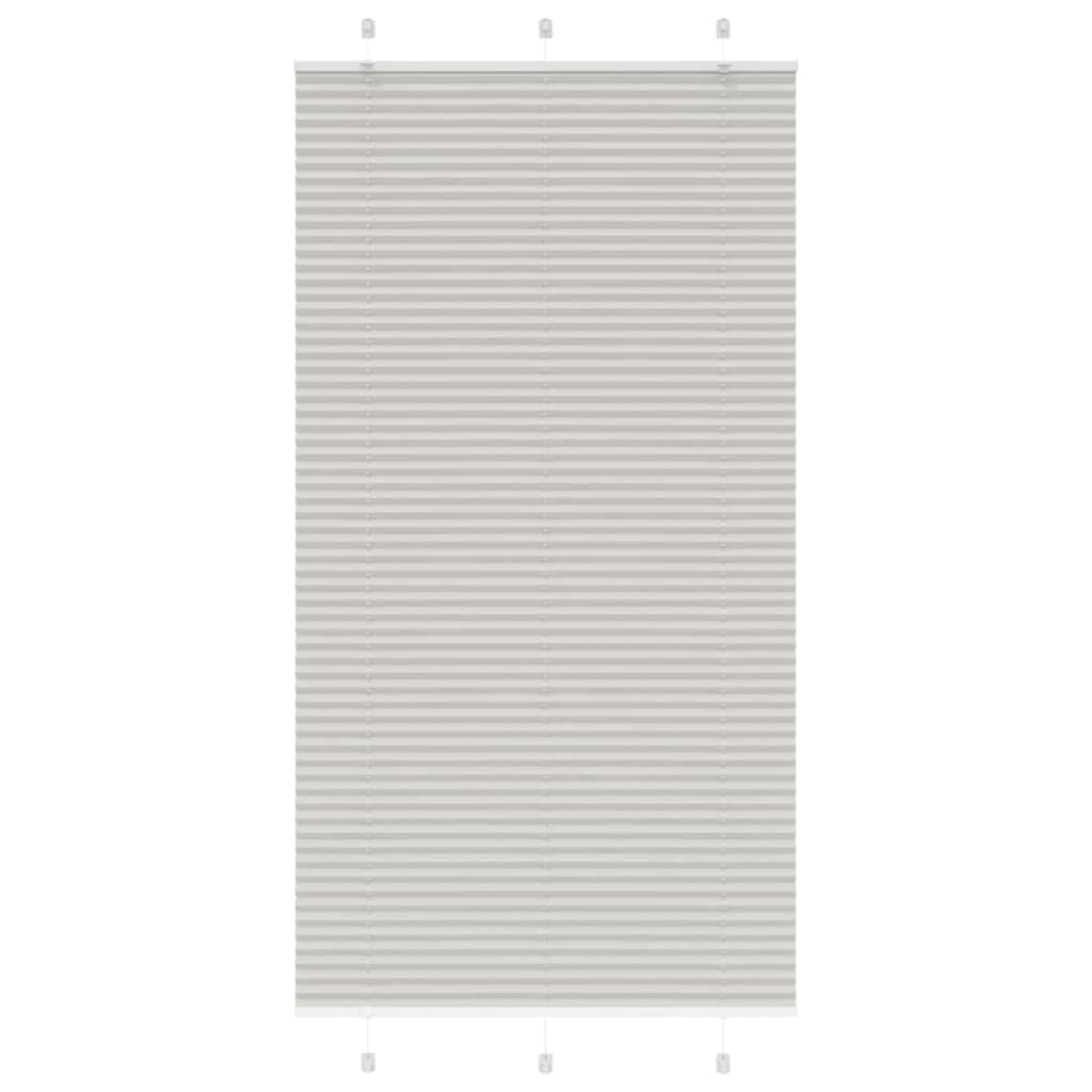 vidaXL Jaluzea plisată gri deschis 105x200 cm Lățime țesătură 104,4 cm