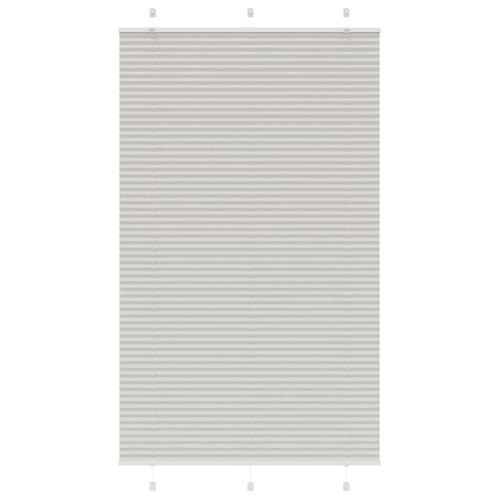 vidaXL Jaluzea plisată gri deschis 115x200 cm Lățime țesătură 114,4 cm
