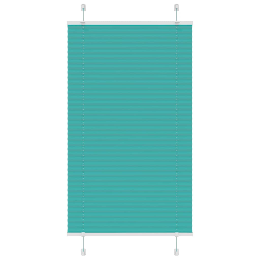 vidaXL Jaluzea plisată verde petrol 75x100cm Lățime țesătură 74,4 cm vidaXL Jaluzea plisată verde petrol 75x100cm Lățime țesătură 74,4 cm