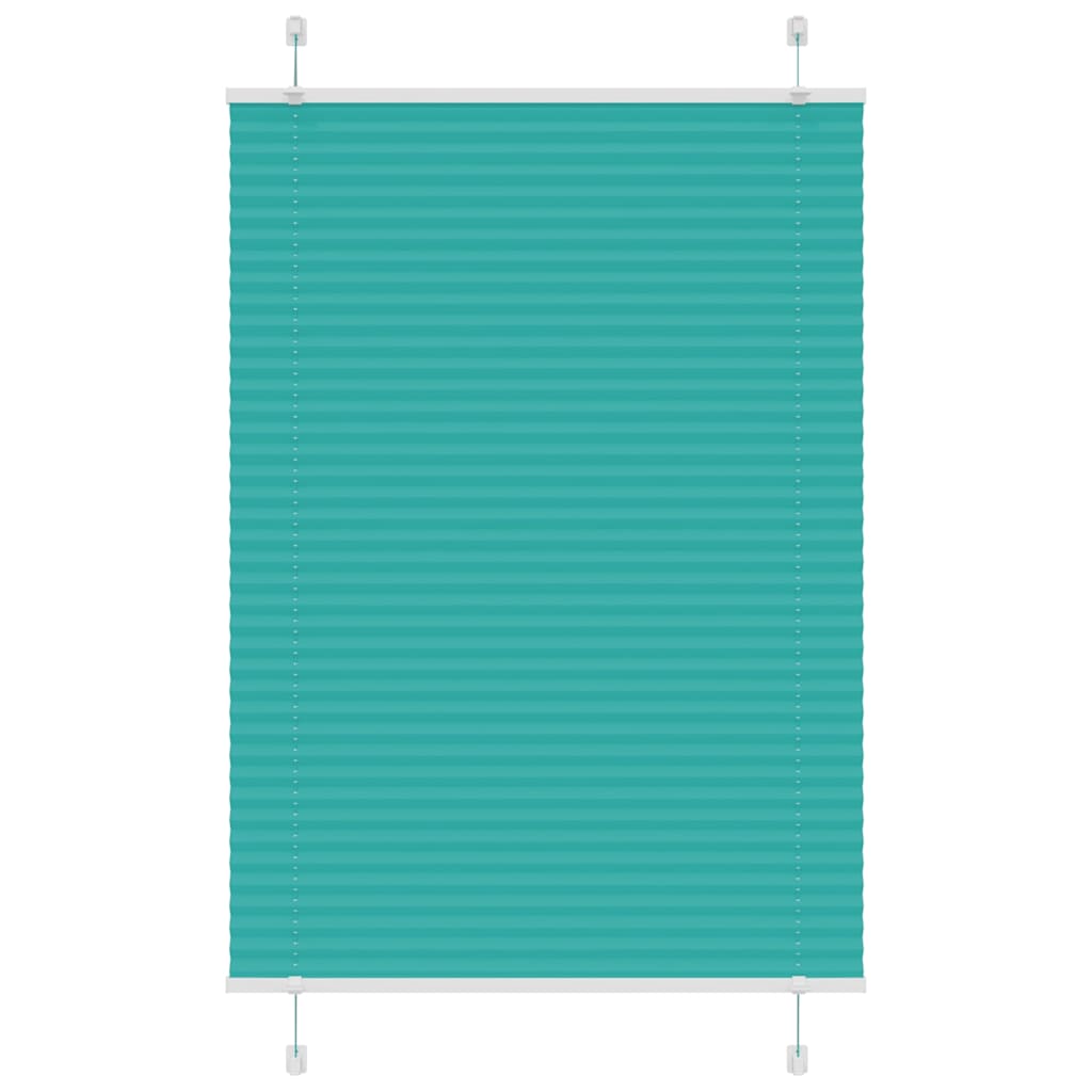 vidaXL Jaluzea plisată verde petrol 100x100cm Lățime țesătură 99,4cm vidaXL Jaluzea plisată verde petrol 100x100cm Lățime țesătură 99,4cm