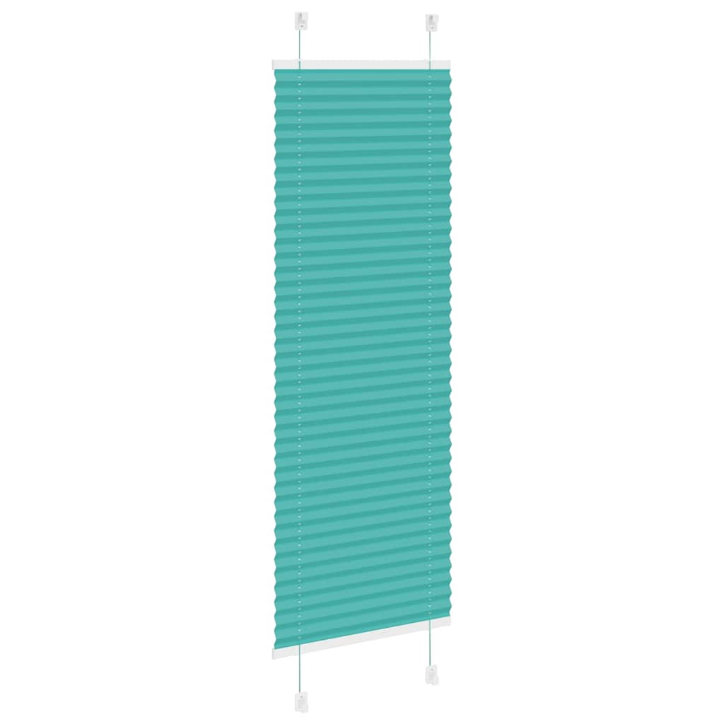 vidaXL Jaluzea plisată verde petrol 45x150 cm Lățime țesătură 44,4 cm vidaXL Jaluzea plisată verde petrol 45x150 cm Lățime țesătură 44,4 cm