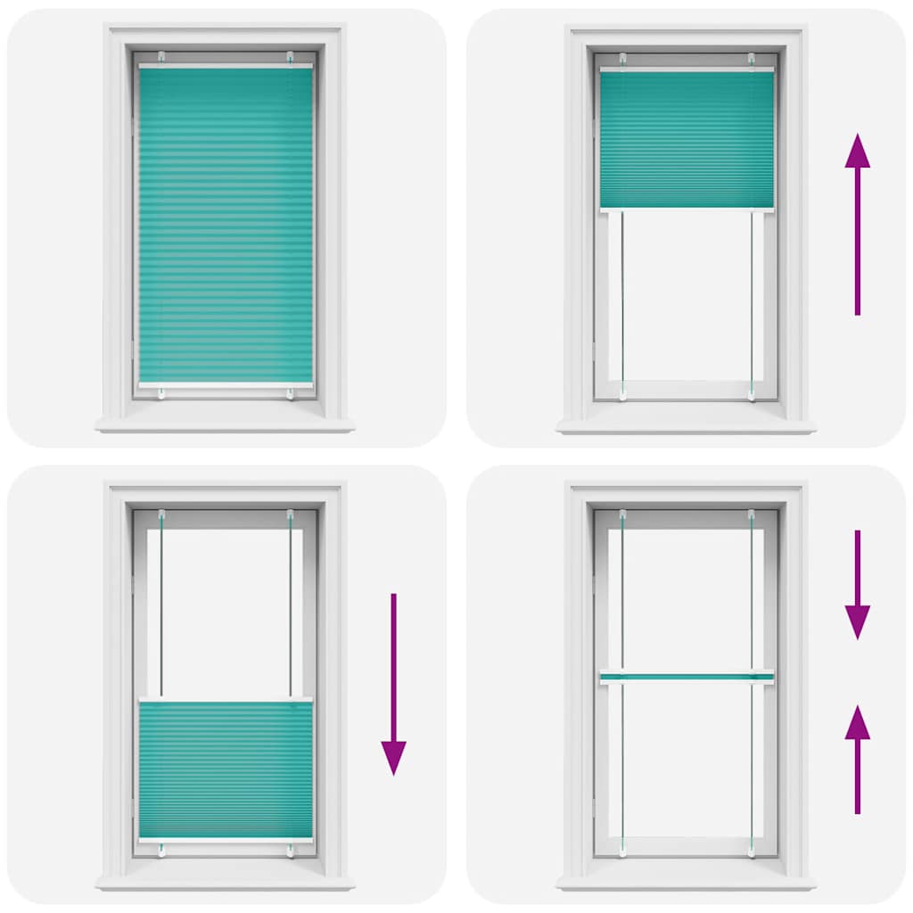 vidaXL Jaluzea plisată verde petrol 75x150 cm Lățime țesătură 74,4 cm vidaXL Jaluzea plisată verde petrol 75x150 cm Lățime țesătură 74,4 cm
