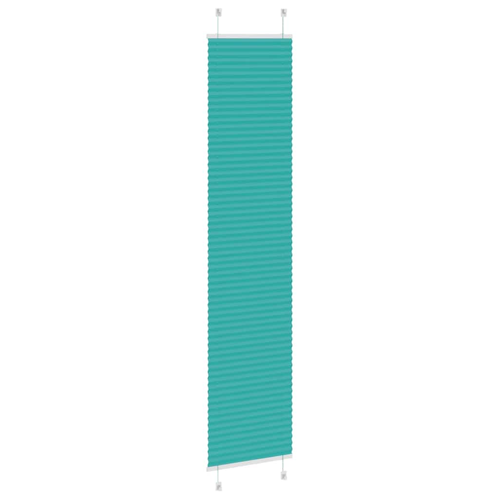 vidaXL Jaluzea plisată verde petrol 45x200 cm Lățime țesătură 44,4 cm vidaXL Jaluzea plisată verde petrol 45x200 cm Lățime țesătură 44,4 cm