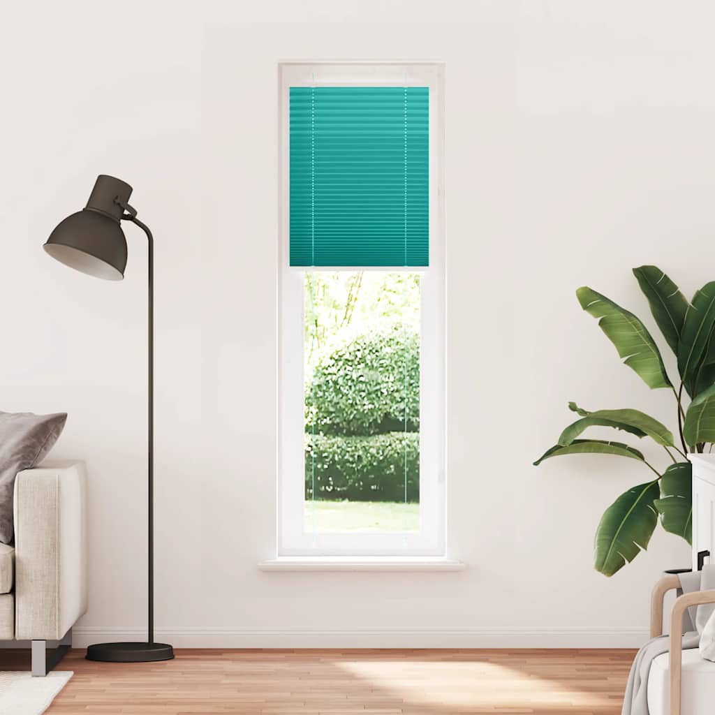 vidaXL Jaluzea plisată verde petrol 60x200 cm Lățime țesătură 59,4 cm vidaXL Jaluzea plisată verde petrol 60x200 cm Lățime țesătură 59,4 cm