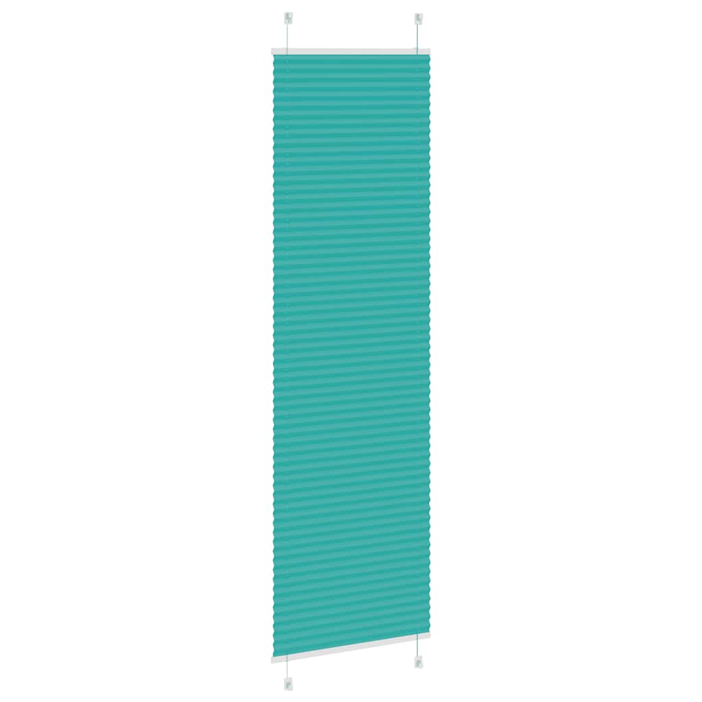vidaXL Jaluzea plisată verde petrol 60x200 cm Lățime țesătură 59,4 cm vidaXL Jaluzea plisată verde petrol 60x200 cm Lățime țesătură 59,4 cm