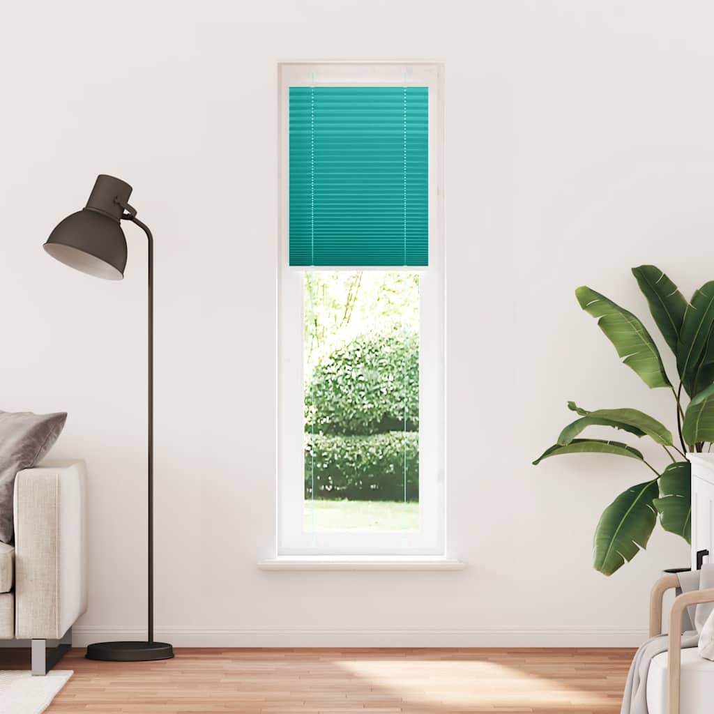 vidaXL Jaluzea plisată verde petrol 65x200 cm Lățime țesătură 64,4 cm vidaXL Jaluzea plisată verde petrol 65x200 cm Lățime țesătură 64,4 cm