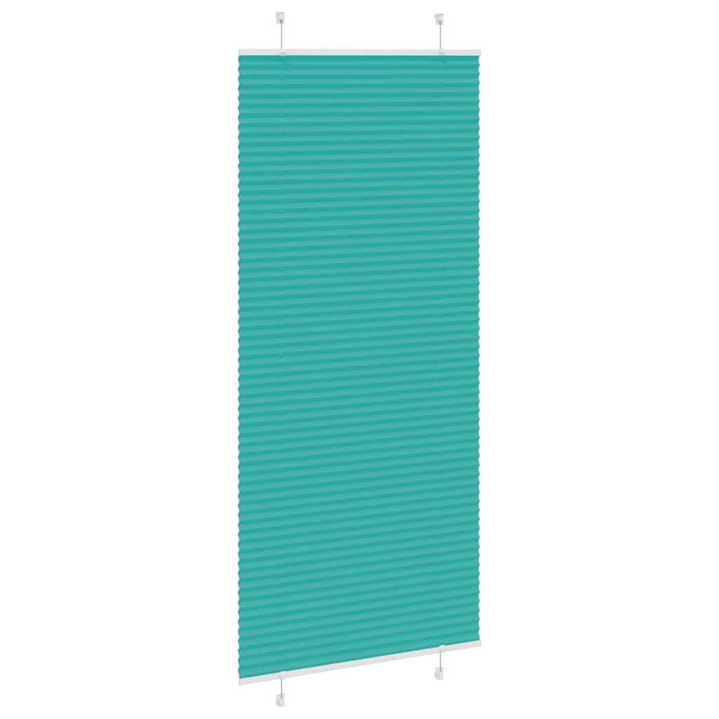vidaXL Jaluzea plisată verde petrol 85x200 cm Lățime țesătură 84,4 cm vidaXL Jaluzea plisată verde petrol 85x200 cm Lățime țesătură 84,4 cm