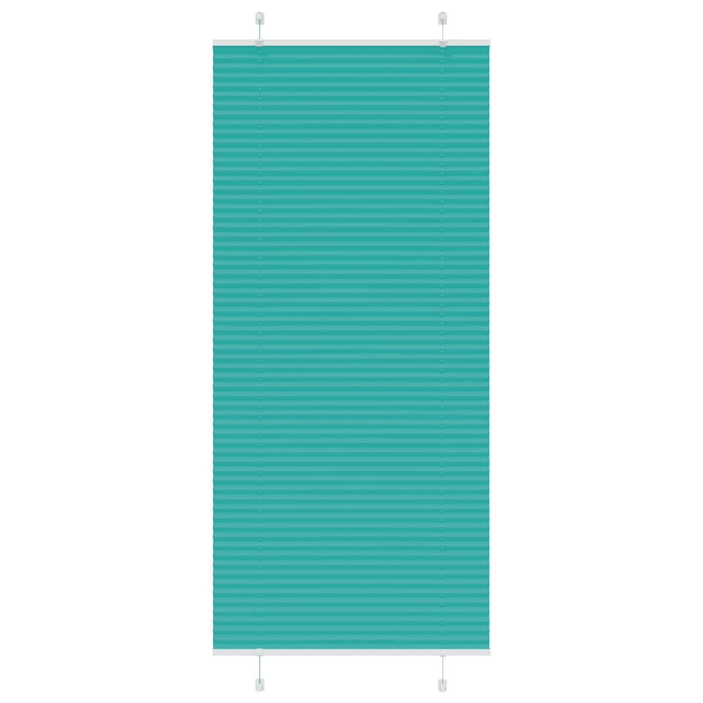 vidaXL Jaluzea plisată verde petrol 85x200 cm Lățime țesătură 84,4 cm vidaXL Jaluzea plisată verde petrol 85x200 cm Lățime țesătură 84,4 cm