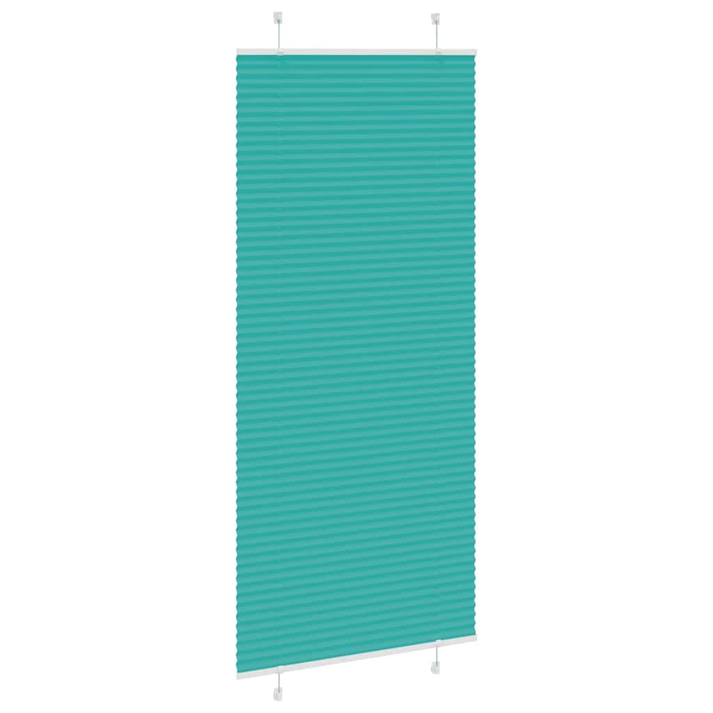 vidaXL Jaluzea plisată verde petrol 90x200 cm Lățime țesătură 89,4 cm vidaXL Jaluzea plisată verde petrol 90x200 cm Lățime țesătură 89,4 cm