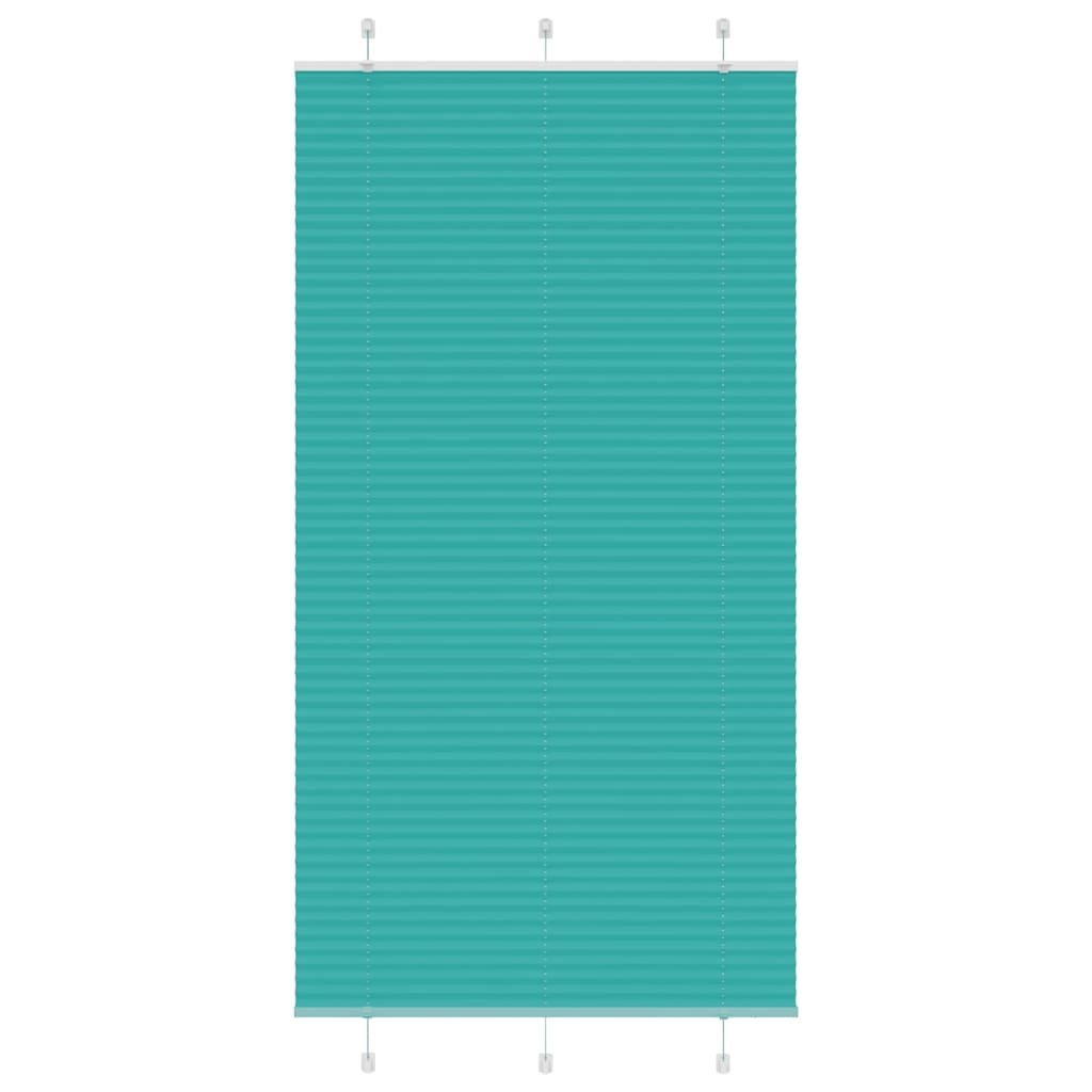 vidaXL Jaluzea plisată verde petrol 105x200 cm Lățime țesătură 104,4 cm vidaXL Jaluzea plisată verde petrol 105x200 cm Lățime țesătură 104,4 cm