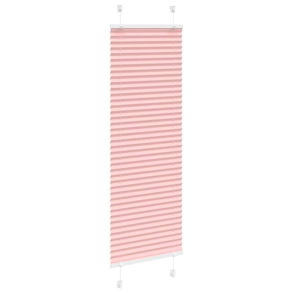 vidaXL Jaluză plisată roz 45x100 cm Lățime țesătură 44,4cm poliester vidaXL Jaluză plisată roz 45x100 cm Lățime țesătură 44,4cm poliester