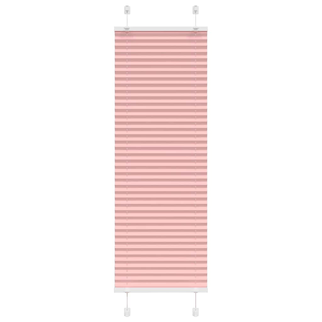 vidaXL Jaluză plisată roz 45x100 cm Lățime țesătură 44,4cm poliester vidaXL Jaluză plisată roz 45x100 cm Lățime țesătură 44,4cm poliester