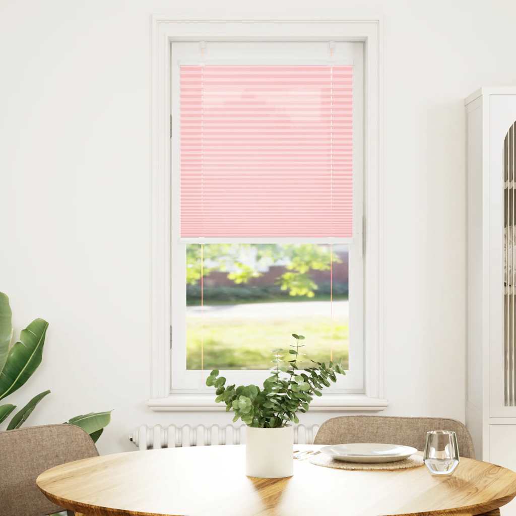 vidaXL Jaluză plisată roz 55x100 cm Lățime țesătură 54,4cm poliester vidaXL Jaluză plisată roz 55x100 cm Lățime țesătură 54,4cm poliester