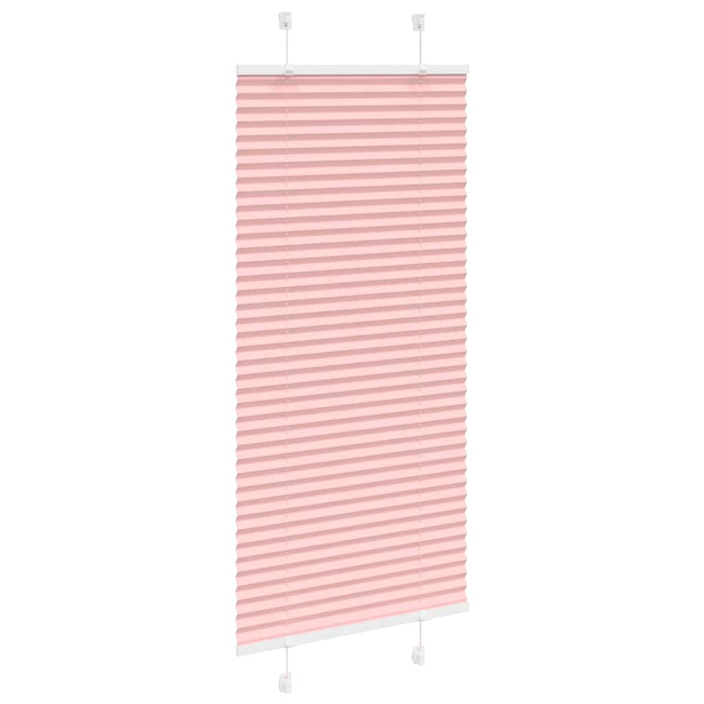 vidaXL Jaluză plisată roz 55x100 cm Lățime țesătură 54,4cm poliester vidaXL Jaluză plisată roz 55x100 cm Lățime țesătură 54,4cm poliester