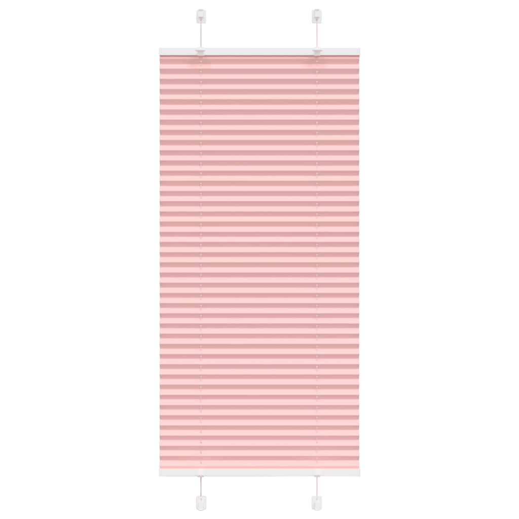 vidaXL Jaluză plisată roz 55x100 cm Lățime țesătură 54,4cm poliester vidaXL Jaluză plisată roz 55x100 cm Lățime țesătură 54,4cm poliester