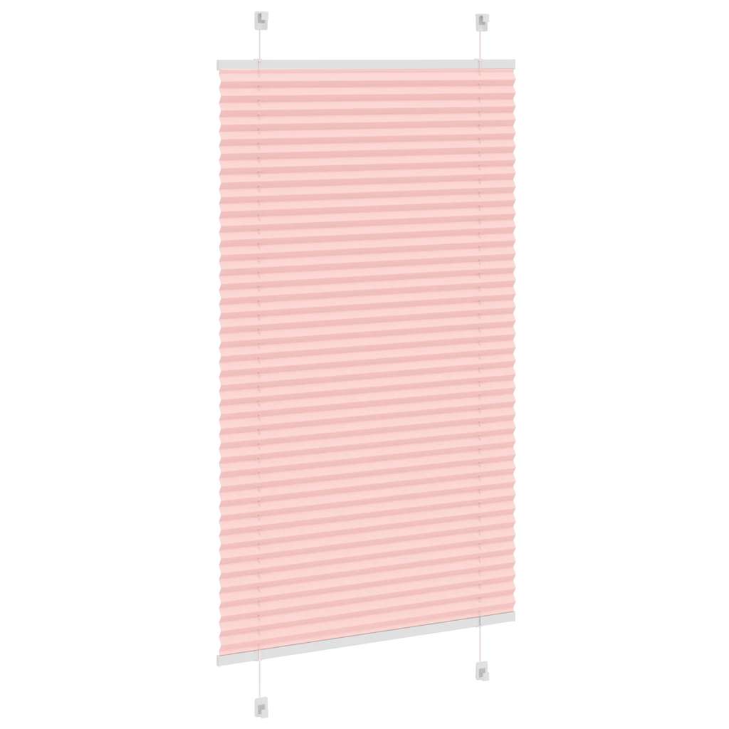 vidaXL Jaluzea plisată roz 70x100 cm Lățime țesătură 69,4cm poliester vidaXL Jaluzea plisată roz 70x100 cm Lățime țesătură 69,4cm poliester