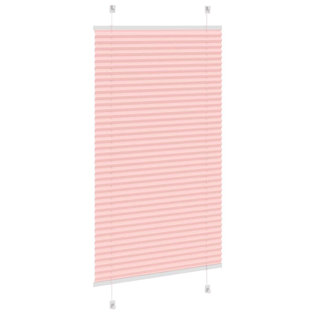 vidaXL Jaluzea plisată roz 75x100cm Lățime țesătură 74,4 cm poliester vidaXL Jaluzea plisată roz 75x100cm Lățime țesătură 74,4 cm poliester