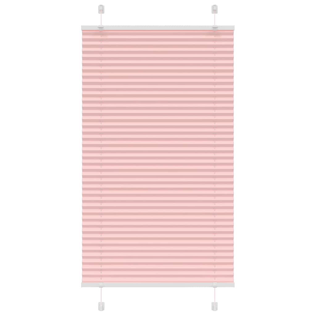 vidaXL Jaluzea plisată roz 75x100cm Lățime țesătură 74,4 cm poliester vidaXL Jaluzea plisată roz 75x100cm Lățime țesătură 74,4 cm poliester