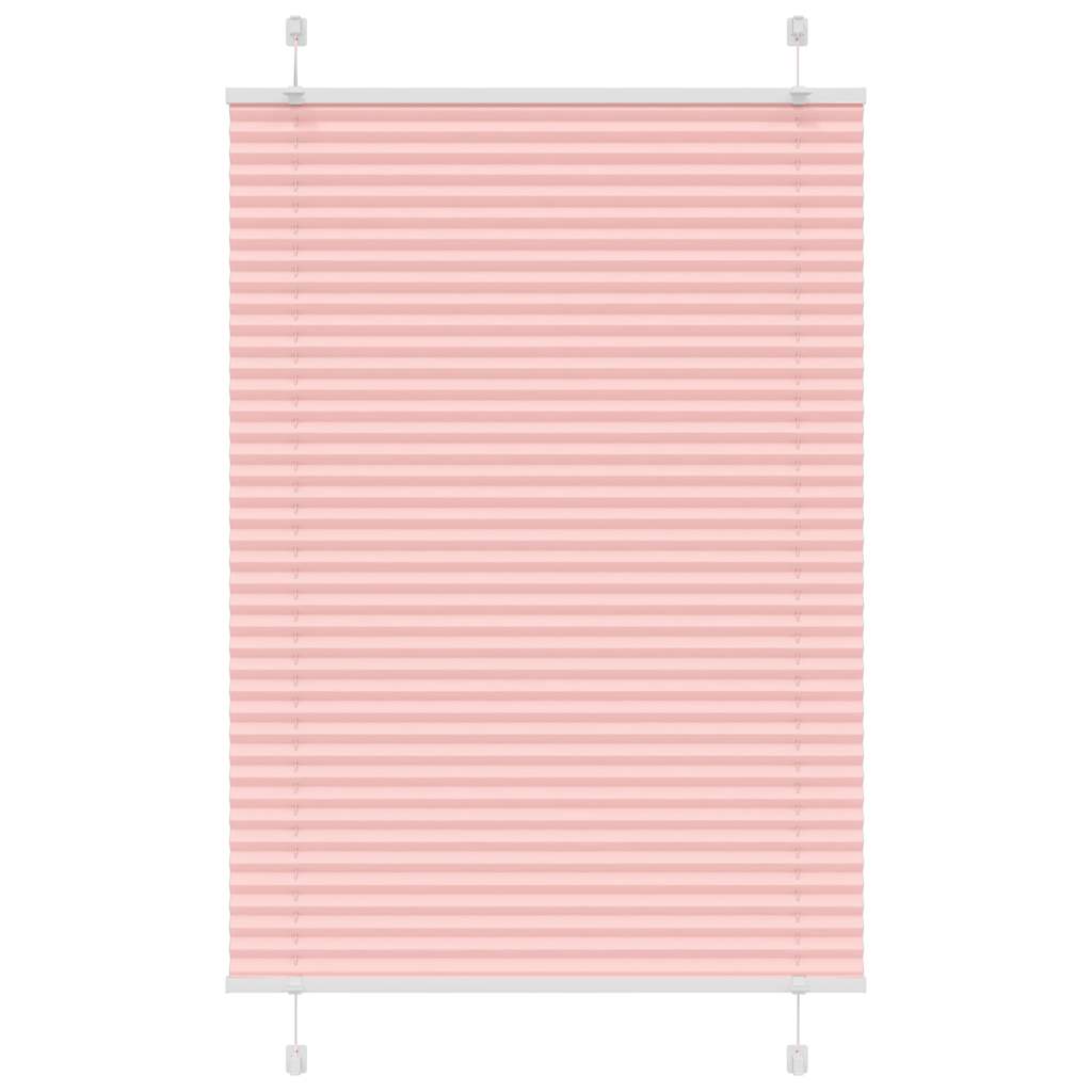 vidaXL Jaluzea plisată roz 85x100cm Lățime țesătură 84,4 cm poliester vidaXL Jaluzea plisată roz 85x100cm Lățime țesătură 84,4 cm poliester