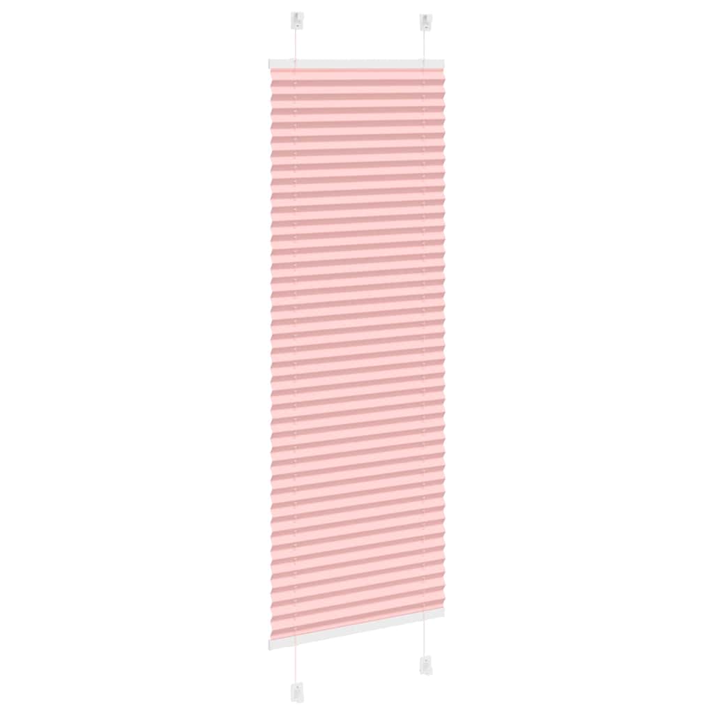 vidaXL Jaluză plisată roz 40x150 cm Lățime țesătură 39,4cm poliester vidaXL Jaluză plisată roz 40x150 cm Lățime țesătură 39,4cm poliester