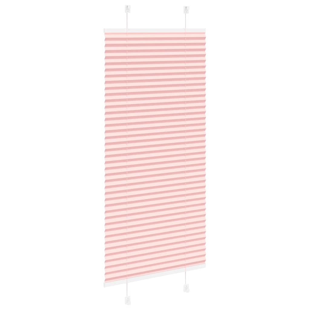 vidaXL Jaluzea plisată roz 65x150 cm Lățime țesătură 64,4cm poliester vidaXL Jaluzea plisată roz 65x150 cm Lățime țesătură 64,4cm poliester