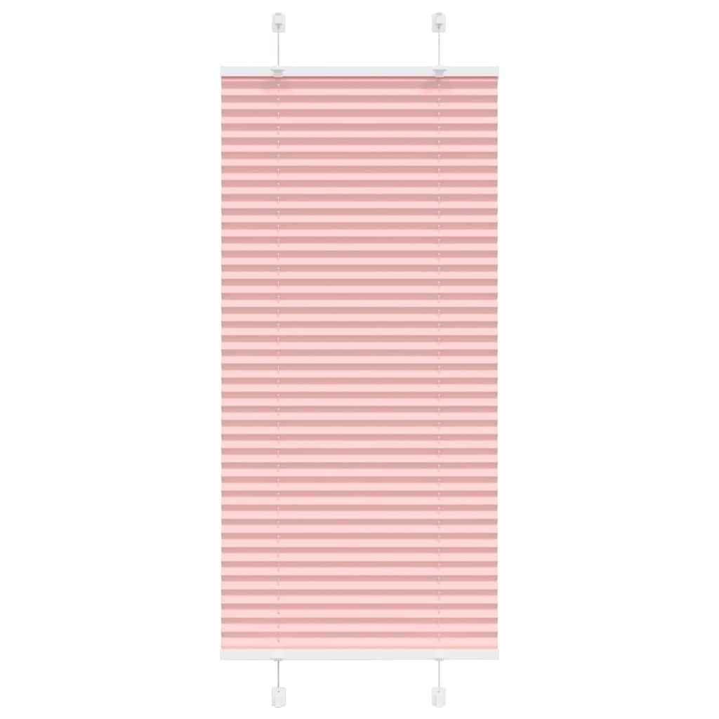 vidaXL Jaluzea plisată roz 65x150 cm Lățime țesătură 64,4cm poliester vidaXL Jaluzea plisată roz 65x150 cm Lățime țesătură 64,4cm poliester
