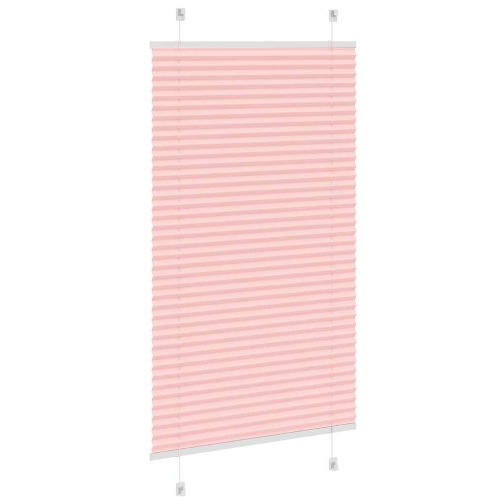vidaXL Jaluză plisată roz 80x150 cm Lățime țesătură 79,4cm poliester vidaXL Jaluză plisată roz 80x150 cm Lățime țesătură 79,4cm poliester