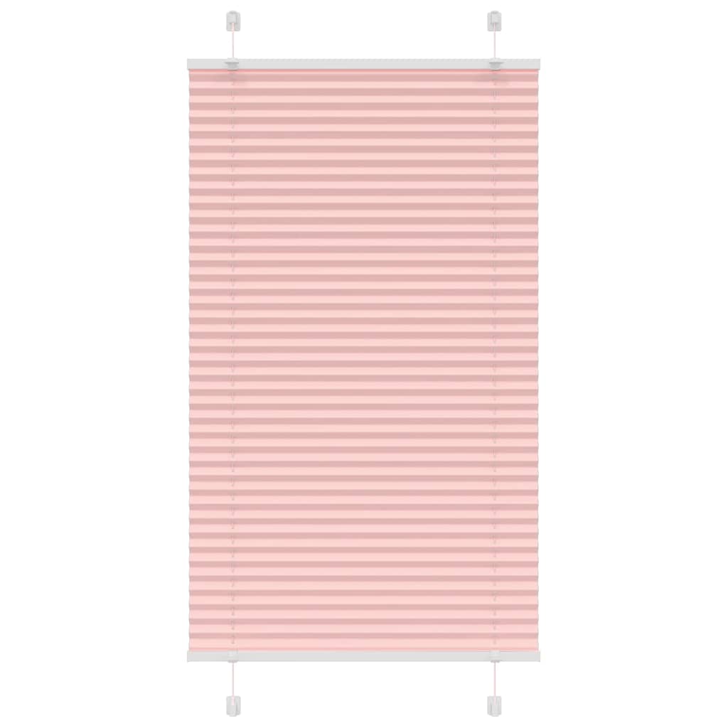 vidaXL Jaluză plisată roz 80x150 cm Lățime țesătură 79,4cm poliester vidaXL Jaluză plisată roz 80x150 cm Lățime țesătură 79,4cm poliester